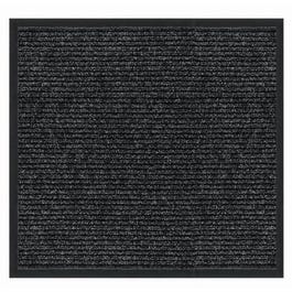 Carpet Runner, Heavy-Duty Platinum, Charcoal Polypropylene, 2 x 5-Ft.