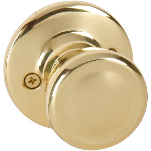 Callan Brayden Classic Style Polished Brass Tulip Shape Entry Door Knob and Sing