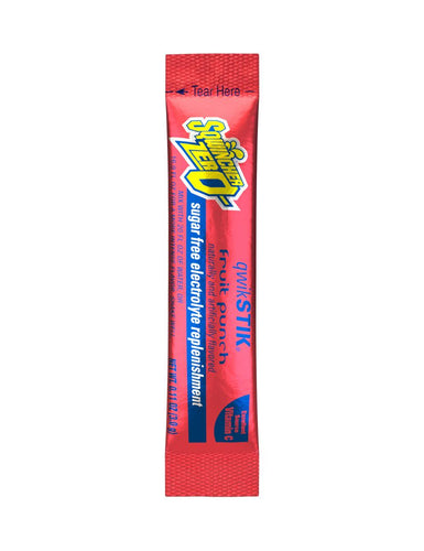 Sqwincher Single Serve Qwik Stik® ZERO Fruit Punch 0.11 Oz.