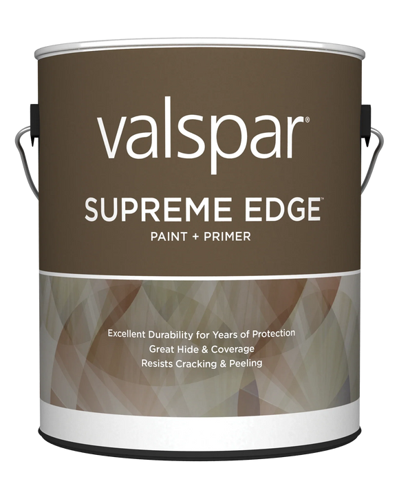 Valspar® Supreme Edge™ Exterior Paint & Primer Flat 1 Gallon Clear Base (1 Gallon, Clear Base)